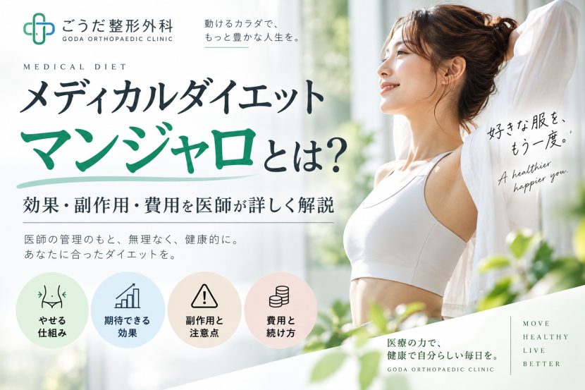 マンジャロの効果・副作用・費用を解説するメディカルダイエット記事の図